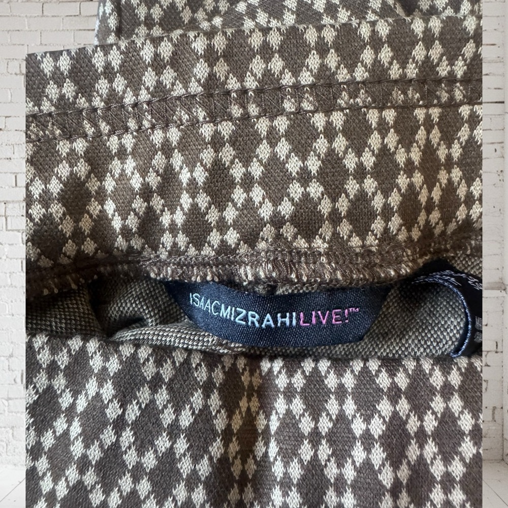 Isaac Mizrahi Live Pull‑On Stretch Knit Pants 18WP NWT | Toffee Print Chic - Picture 6 of 7